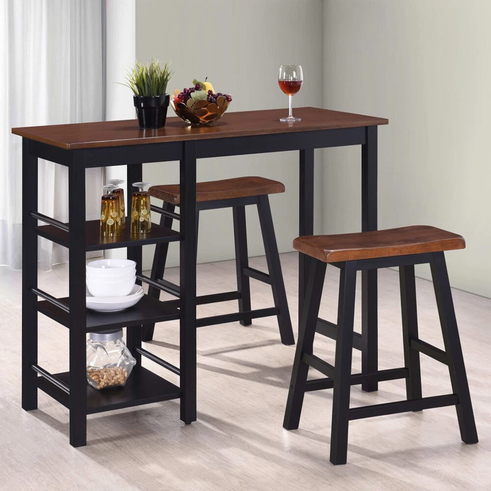 Bar Table Stool Set Breakfast Kitchen Dining Room 2 Seater Small
