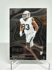 Byron Young 2023 Panini Select Rookie Club Level #290 Las Vegas Raiders