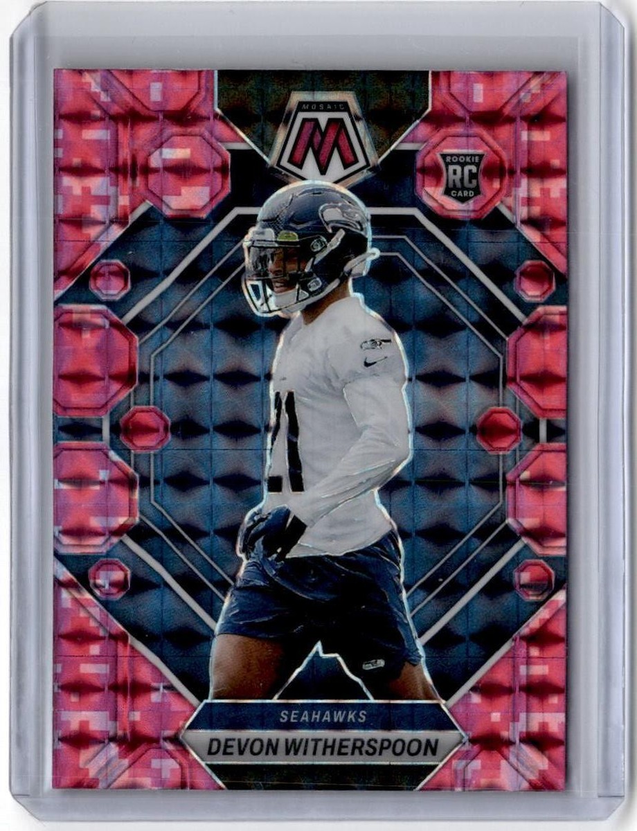 2023 Panini Mosaic #313 Devon Witherspoon Camo Pink Mosaic RC | eBay