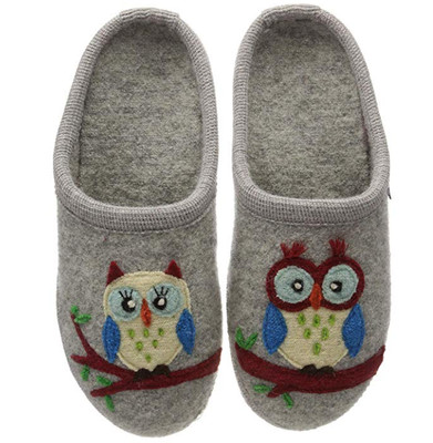 haflinger owl slippers