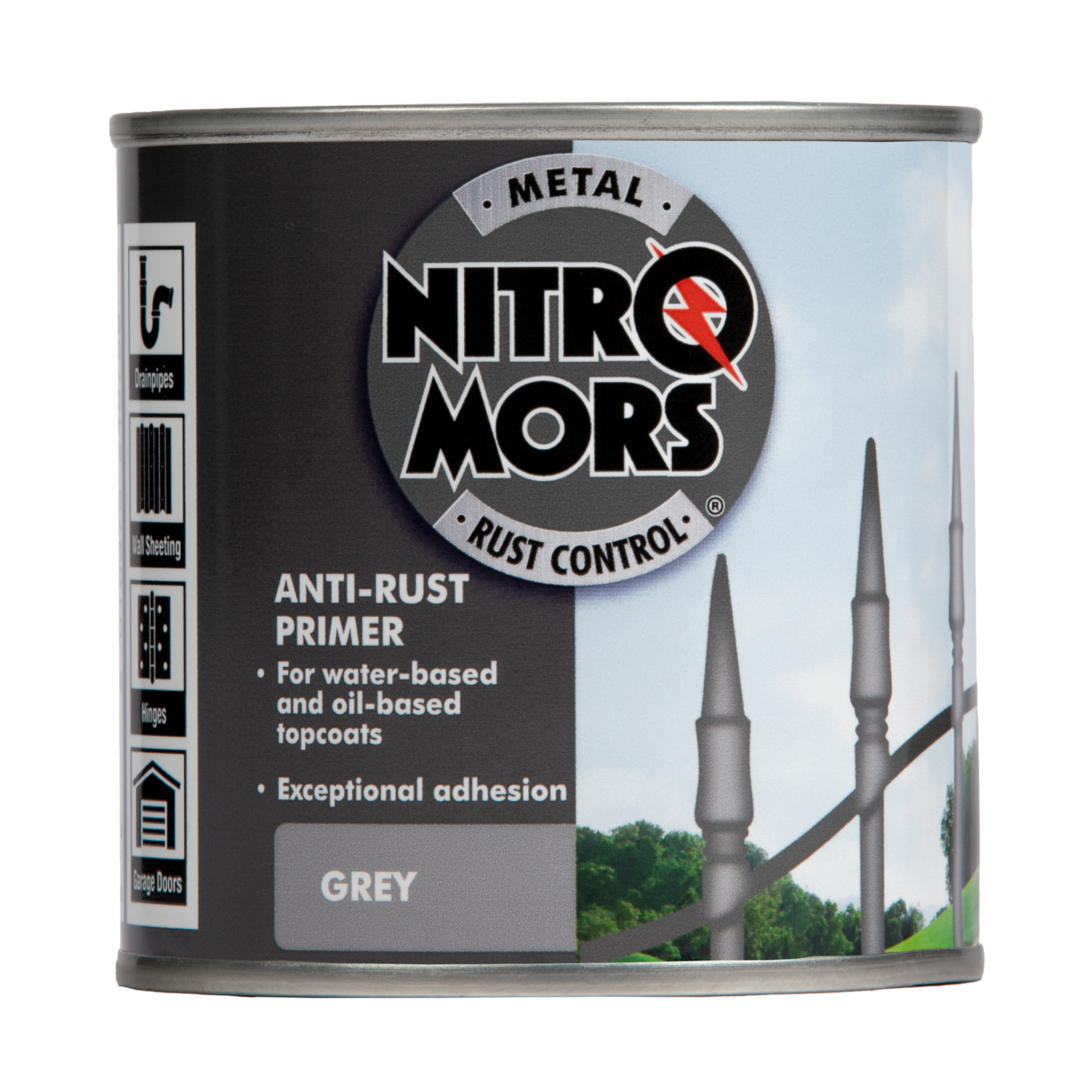 Nitromors Anti Rust UV Resistant Brush On Metal Primer Grey 250ml