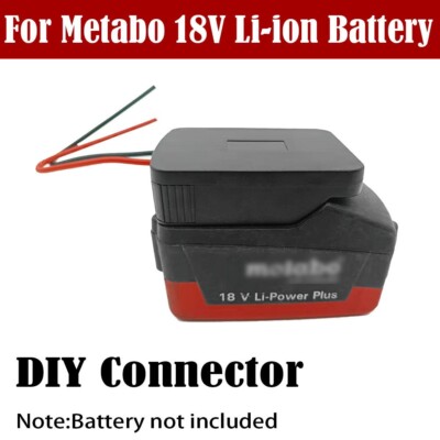 For 18V Li-Ion Battery Adapter DIY-Output  To Dock Power Connector Useful