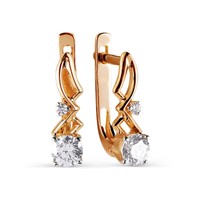 Solid 9ct Gold Stunning Leverback Huggie Hoop Cz Earrings Solid 9ct Gold Stunning Leverback Huggie Hoop Cz Earrings