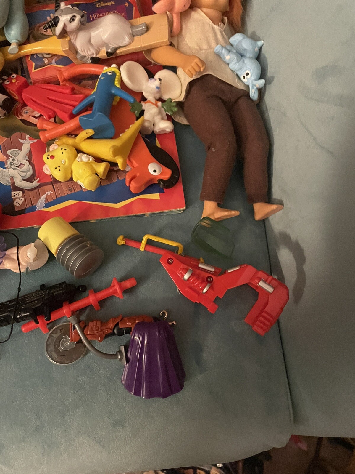 Huge Vintage Action Figure Toys Lot 80's, 90's, Mighty Max Power Rangers Disney