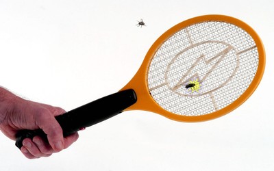 ELECTRIC FLY INSECT SWAT SWATTER BUG MOSQUITO WASP ZAPPER KILLER