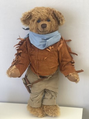 John Wayne  The Duke  Mohair Teddy Bear Heirloom Franklin Mint 16  Limited