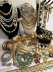 Vintage-Now Gold Tone Jewelry Lot Florenza CINER Givenchy Swarovski NADRI Monet