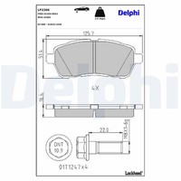 Bremsbelagsatz Scheibenbremse Delphi LP2306 FüR Ford Fiesta Swift Suzuki Mazda 6