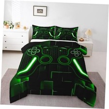 Gaming Bedding Sets for Boys Green Gamer Comforter Sets for Kids Twin Multi 58