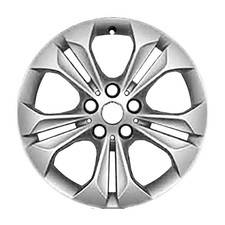17x7.5 5 Double Spoke Refurbished Aluminum Wheel Painted Sparkle Silver 86212