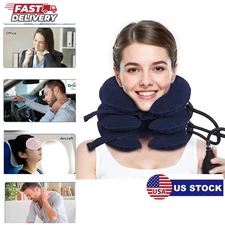 Cervical Neck Traction Device Collar Brace Support Pain Relief Stretcher Therapy