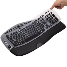 Keyboard Cover for Logitech K350 MK550 MK570 Wireless Wave Keyboard,Utra-Thin Si