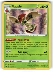 Flapple 022/192 Holo Rare Rebel Clash Pokémon Card