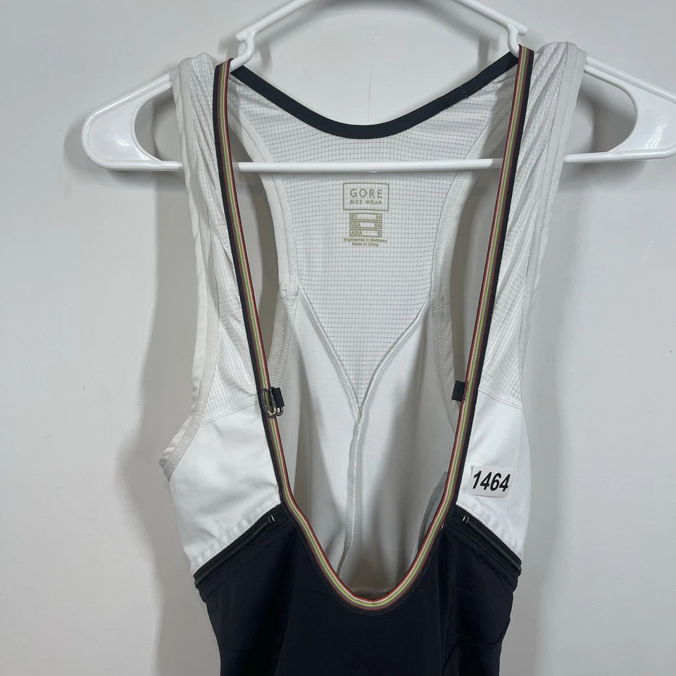 Gore Bike Wear Cycling Bib Shorts Womens XS Black Rainbow Gorewear Padded - Image 3 of 4