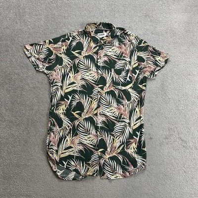 HAWAII Hemd Hawaiishirt Floral Gr S Magnum Rockabilly Hawaiianer Aloha 9411 Grün