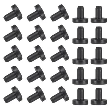 25 Pcs t Shaped Solid Silicone Stopper, Dia 4 Mm/0.16 Inch Rubber Hole Plugs