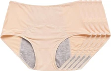 Everdries Reusable Incontinence Underwear Women XL 5 Pack Beige