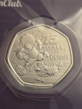 Uncirculated 2026, 75th Anniversary Of Dennis The Menace 50p Coin - Available on eBay