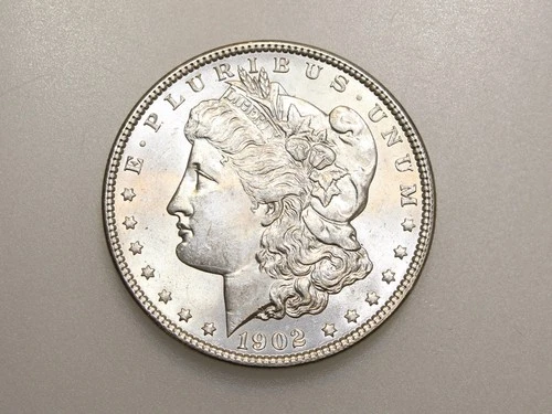 1902-P $1 MORGAN SILVER ONE DOLLAR GEM BU