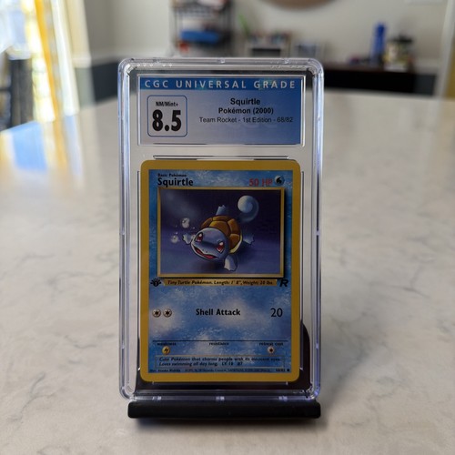 Squirtle (1st Edition) graded CGC 8.5 for sale on eBay