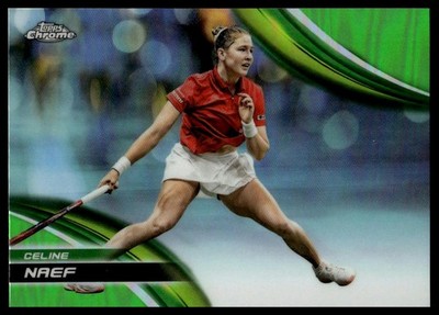 2025 Topps Chrome Tennis Celine Naef Lime Green Refractor #159