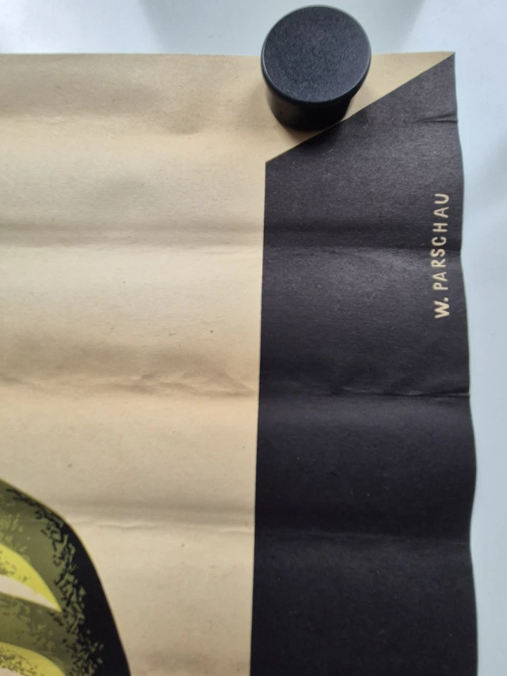 Plakat Gebrauchsgrafik junger Künstler W. Parschau Werbung Original DDR 1961 A1 - Bild 2 von 4