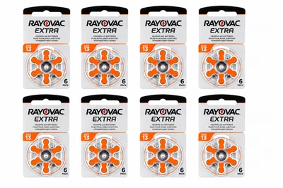 48x Rayovac PR48 Piles Pour Appareils Auditifs Taille 13 Z/L 1,45 V Neuf - Photo 1/4