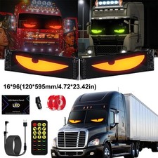 2pcs 23truck Windshield Cars Devil Eyes Light Remote Smart Eye Lamp Led Screen