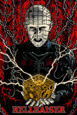 Hellraiser POP Art recreation Custom Card ACEO HOLO #750