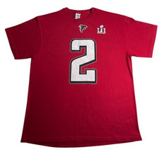 Atlanta Falcons Matt Ryan #2 Super Bowl LI T-Shirt Men’s XL NFL Red NEW