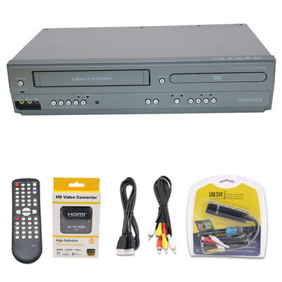 Magnavox VCR DVD | Convert VHS to Digital USB Capture | AV-HDMI Adapter Remote