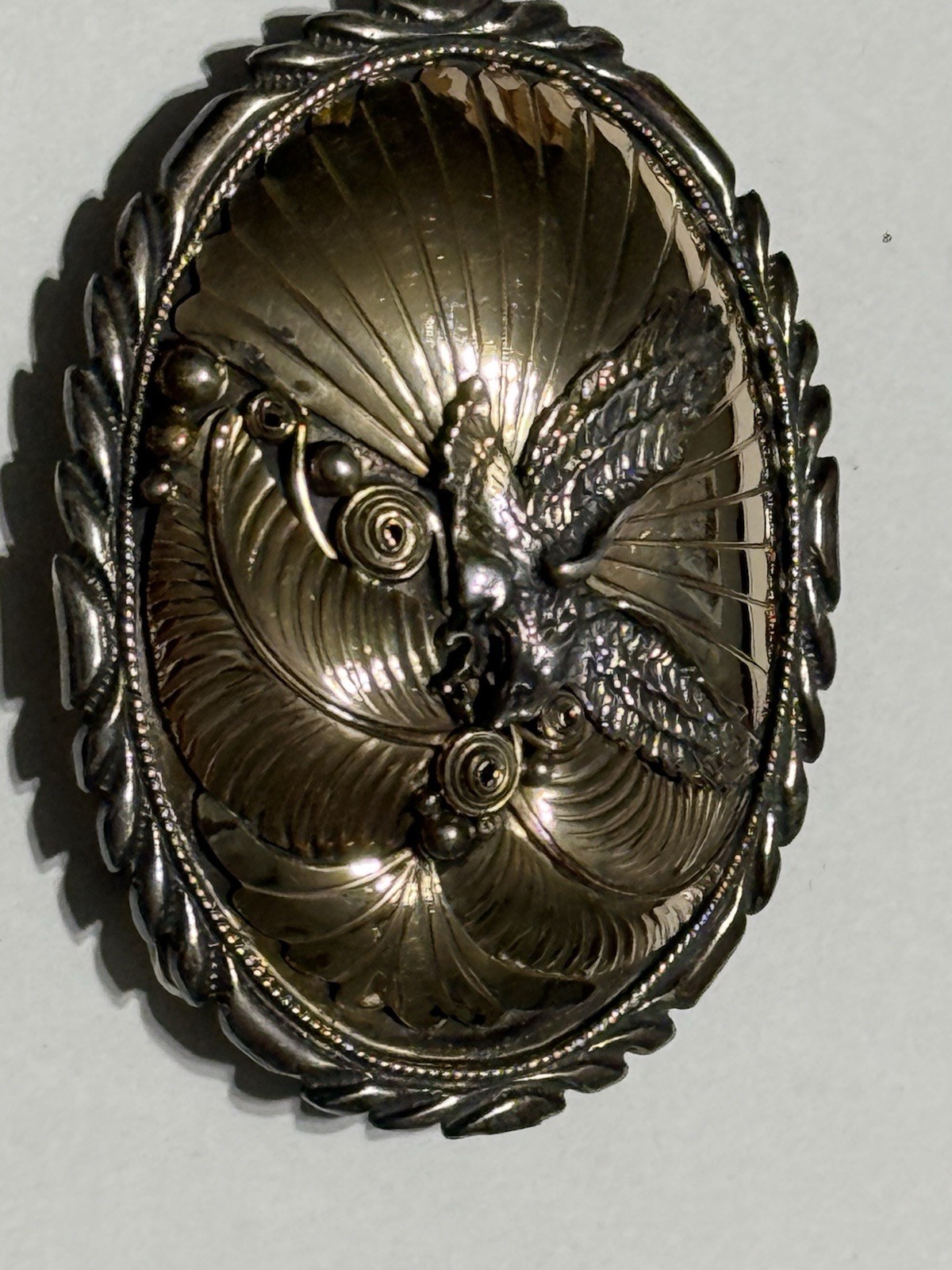 Sterling Silver Eagle Native American Western Cow… - image 2