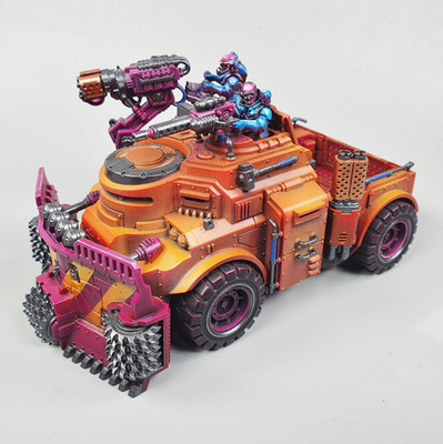Warhammer 40k Genestealer Cults Goliath Rockgrinder bemalt - GW - 40.000