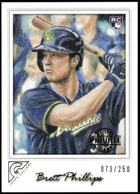 2017 Topps Gallery #41 Brett Phillips Private Issue #/250 Rookie E1