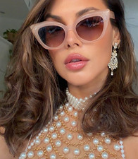 Cat Eye Women NOT YOUR MOMS SUNGLASSES oversized shadz saint FASHION VINTAGE 