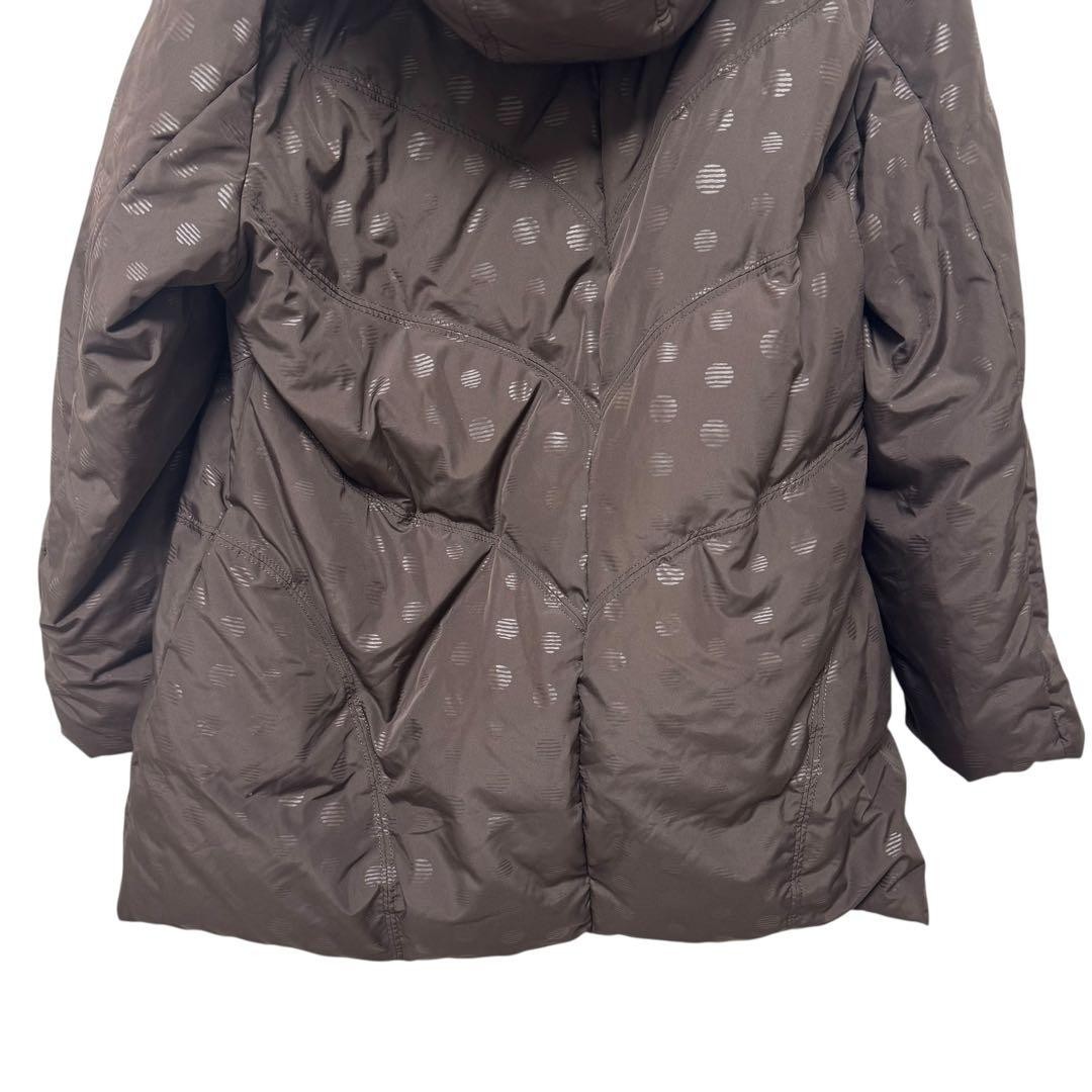 USED BALMAIN DOWN JACKET, POLKA DOT PATTERN, BROW… - image 7