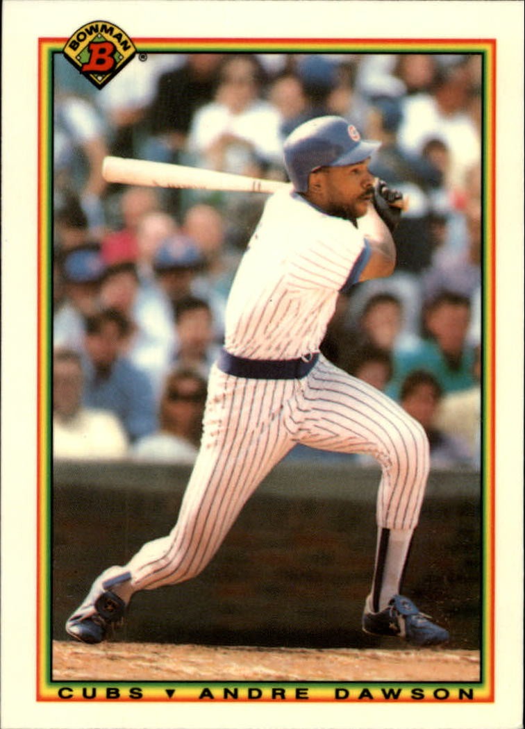 1990 Bowman Tiffany (Glossy) #39 Andre Dawson Chicago Cubs
