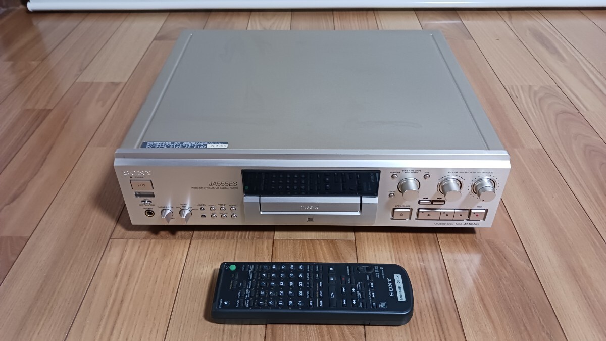 SONY MDS-JA555ES MiniDisc Deck Unit MD Player used From
