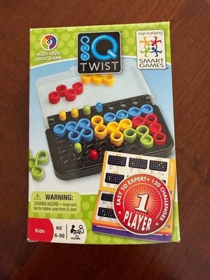 IQ Twist Smart Games Multi-Level Logic Educational Travel Game Brain Teaser 6+