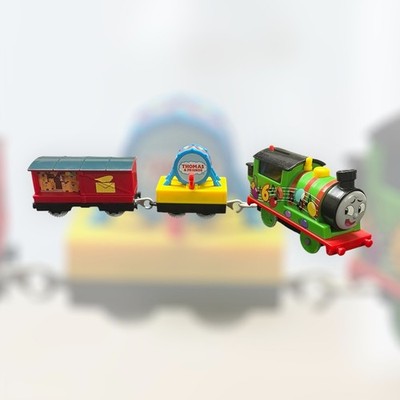 2021 Party Percy #6 Thomas & Friends Motorized Trackmaster Train w/ 2 Tenders