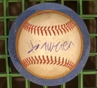 Autographed Baseball game used WEI-EN LIN  Oakland A's