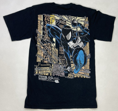 Huf x Marvel Venom Graphic T-shirt Men Small Black Short Sleeve