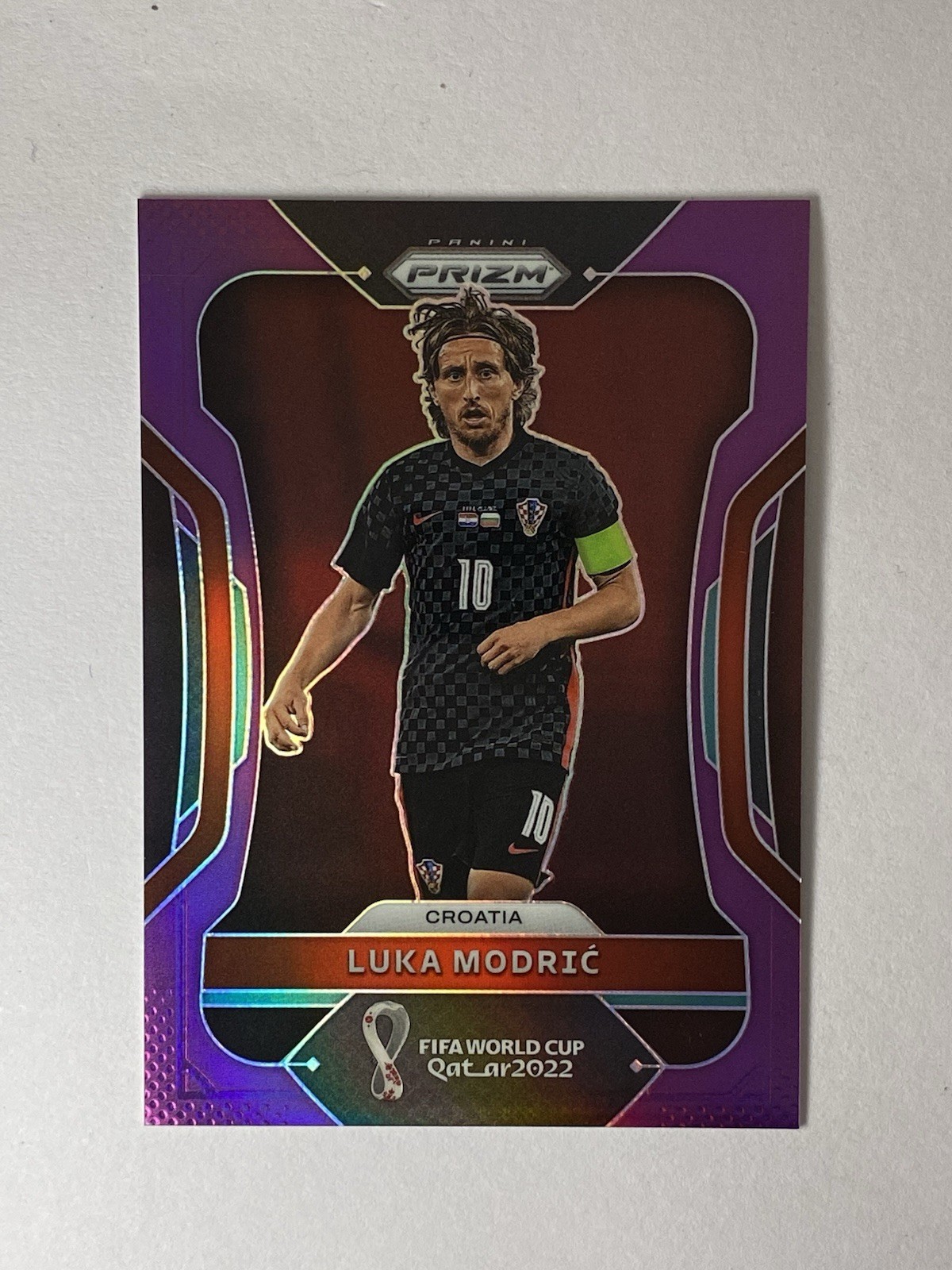 2022 Panini Prizm World Cup Qatar - Luka Modric #61 Purple Prizm /199