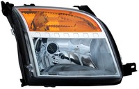 Scheinwerfer Rechts FüR Ford Fusion JU 2005- Blinker Gelb + LWR Motor H4 Halogen