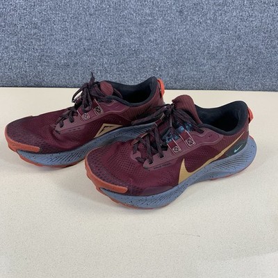 Nike Pegasus Trail 3 Shoes Mens Size 8.5 Red Trail Running Sneakers DA8697-600