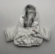 Build a Bear Gray Fur Parka Jacket NWT