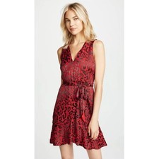 Alice + Olivia Brooks Leopard Print A-Line Dress Size 4