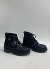 Harley Davidson El Paso Black Leather Motorcycle Riding Boots Women's Size 8