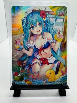 Hatsune Miku UR CY-UR-011 Kayou Foil Card Sakura Shiori Tropical Swimsuit Art