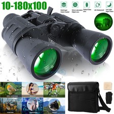 10-180 X 100 HD Military Zoom Powerful Binoculars High Magnification Telescope